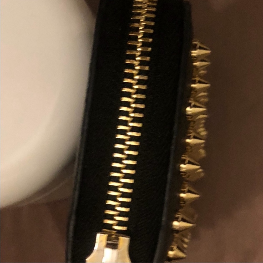 Christian Louboutin Black Wallet with Gold Studs - Picture 3 of 6